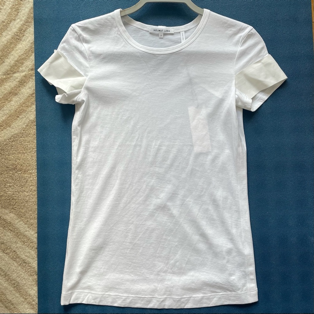 Helmut Lang white t. With tag.  Size S.